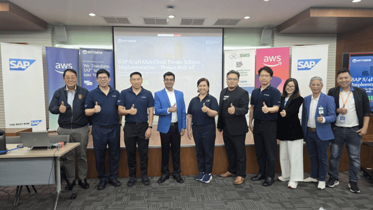 SMS Corporation ร่วมกับ SAP, AWS และ NTT DATA Business Solutions เปิดตัวโครงการ SAP Cloud ERP Private ผ่าน RISE with SAP อย่างเป็นทางการ เพื่อขับเคลื่อนองค์กรสู่ Digital Enterprise